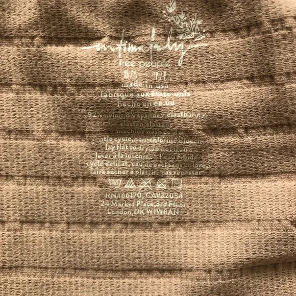 Free People Square Neck Tank Top- xs/s - Picture 2 of 2